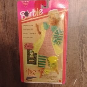 Barbie Happenin' Hair Outfit in Pink, Yellow, Teal